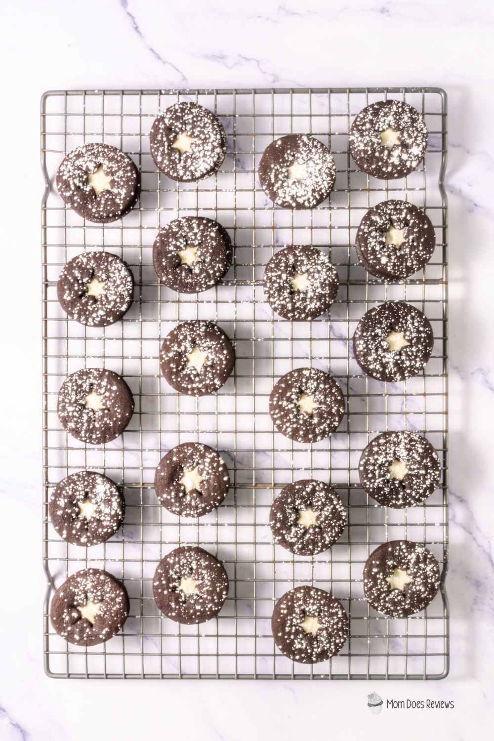 Chocolate Linzer Cookies