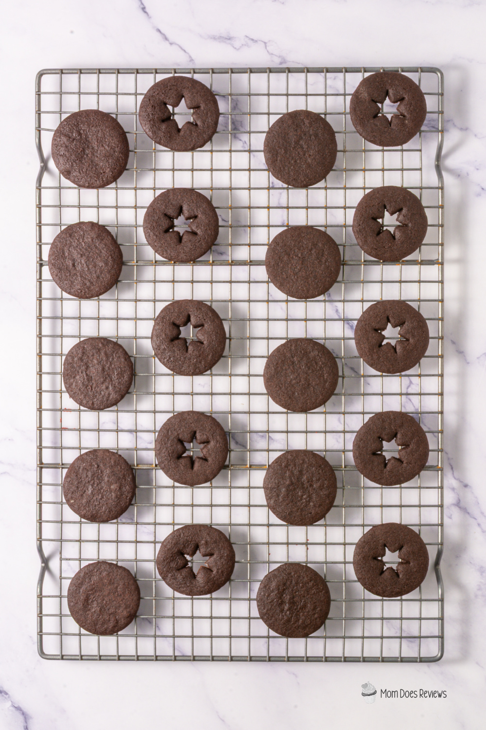 Chocolate Linzer Cookies