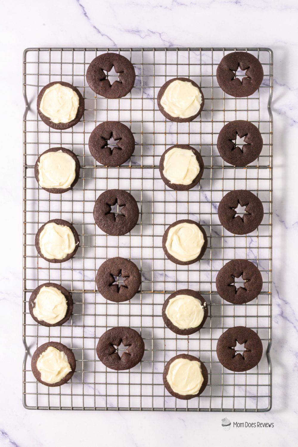 Chocolate Linzer Cookies