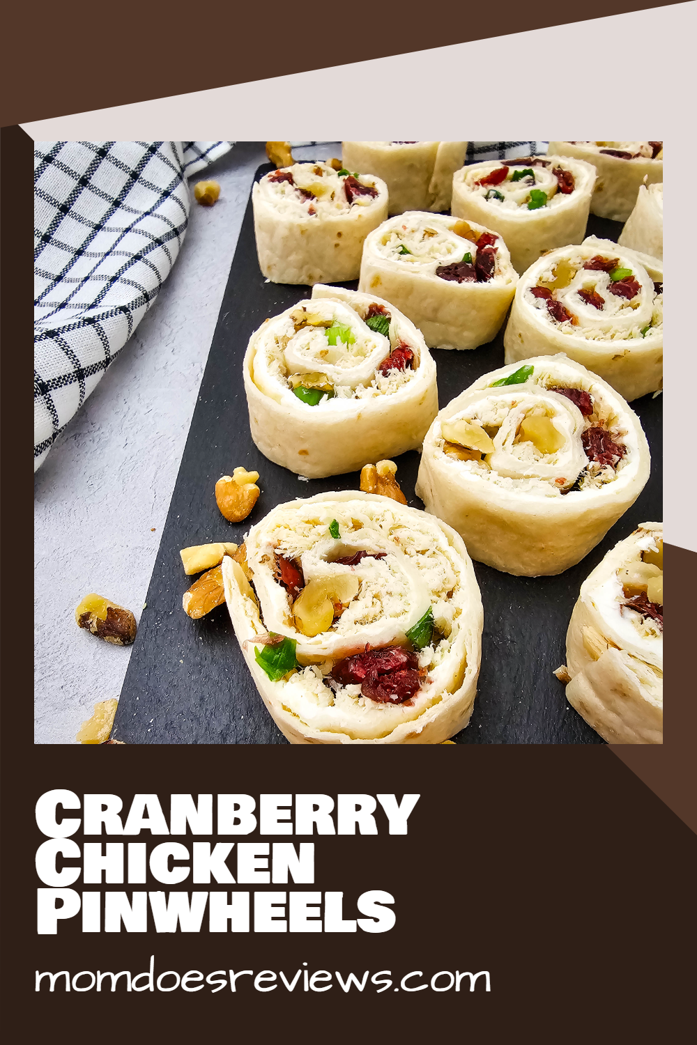 cranberry chicken pinwheels