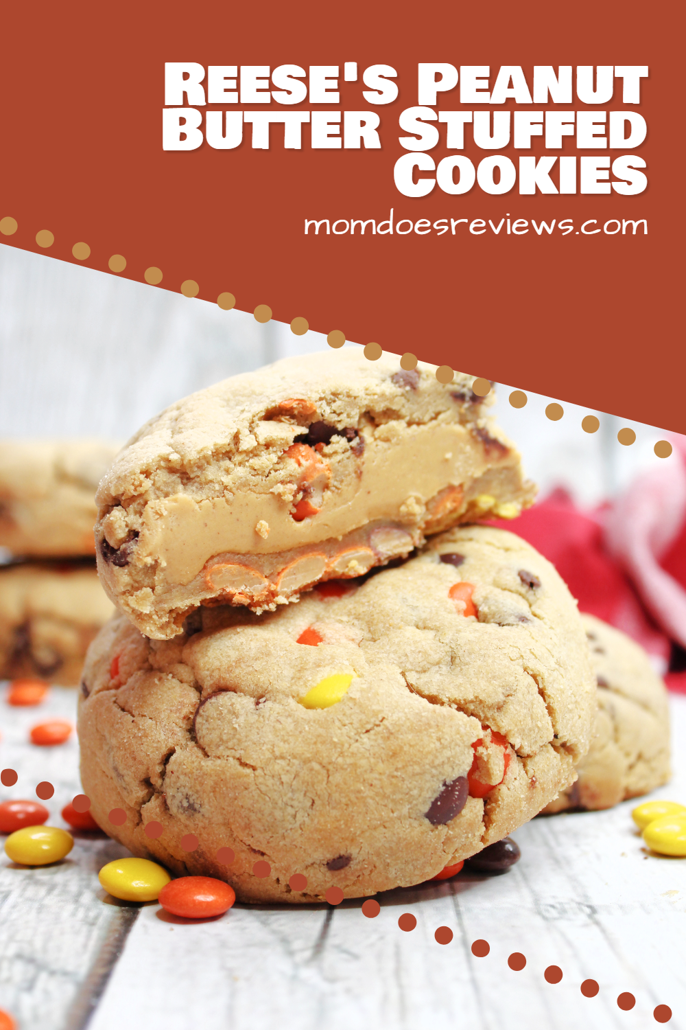 Reese's Peanut Butter Stuffed Cookies