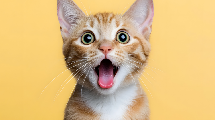 surprised cat