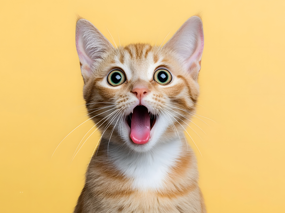surprised cat