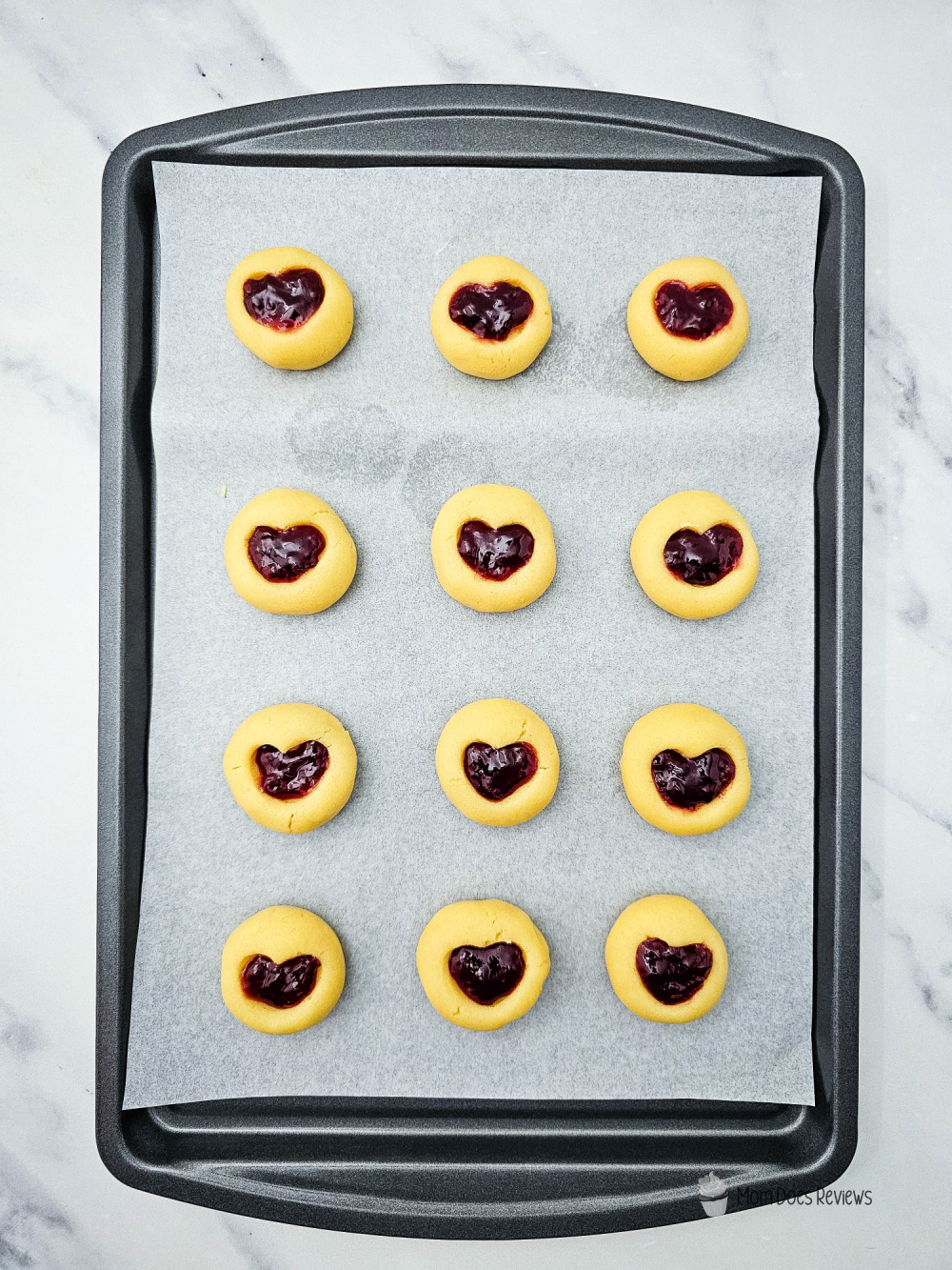Jam-filled Thumbprint cookies