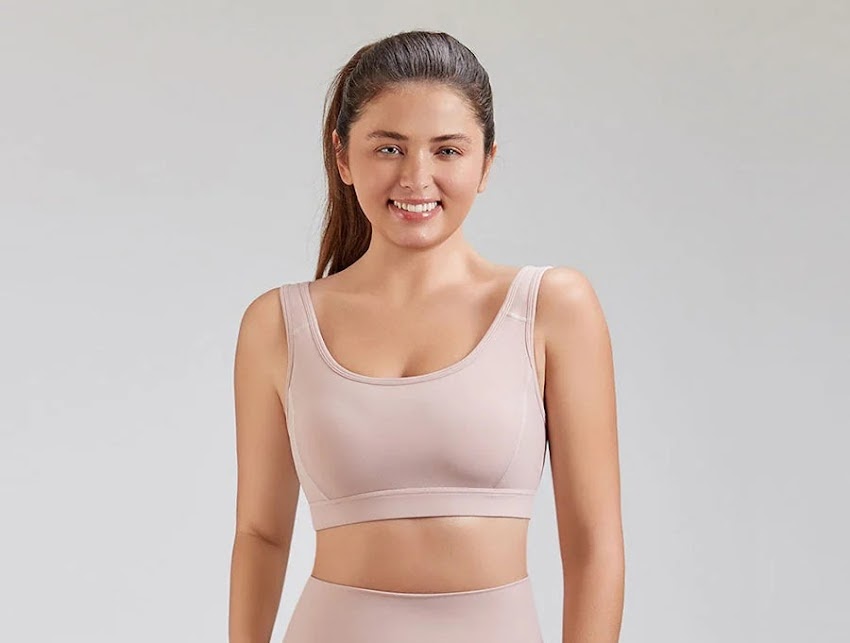 Stelle sports bra on a woman