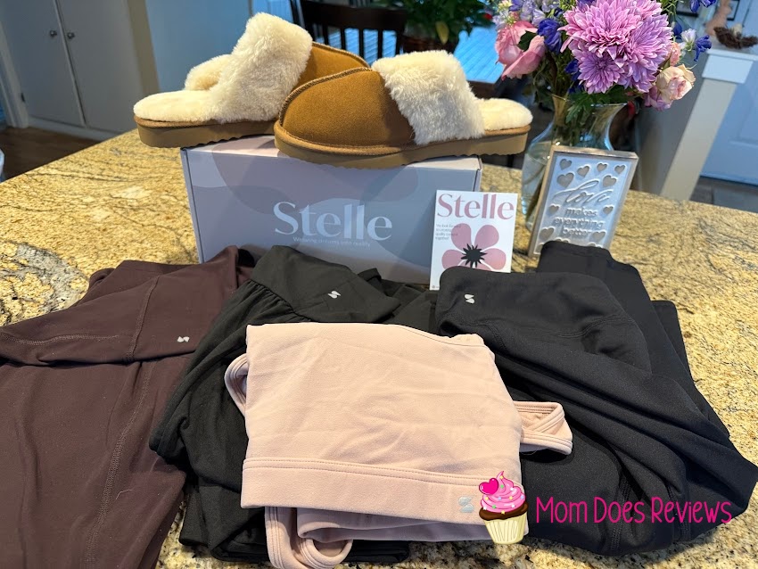 Stelle products displayed on a counter horizontal