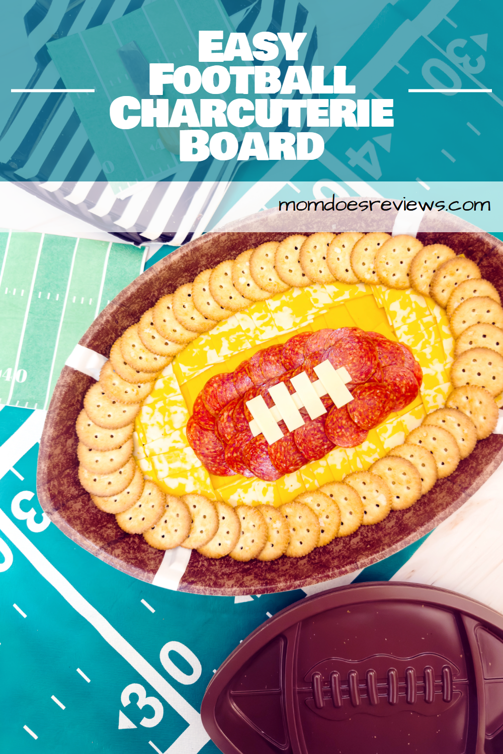 football charcuterie board