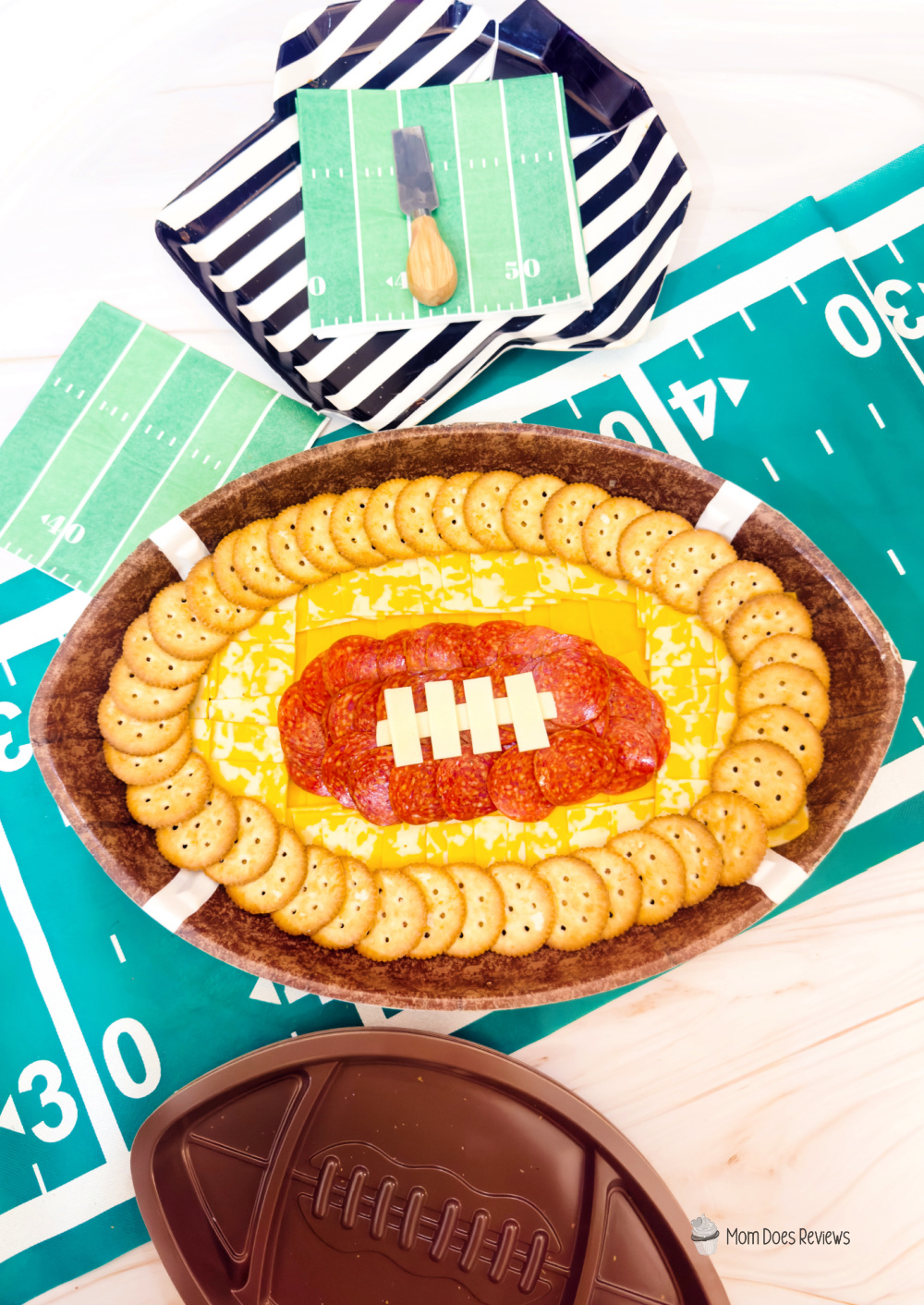 football charcuterie board