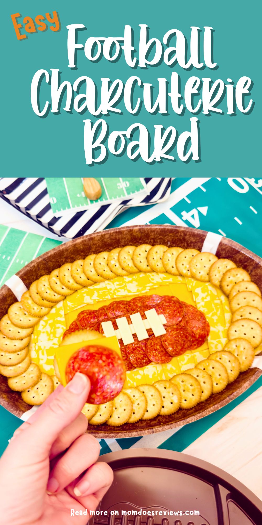 football charcuterie board