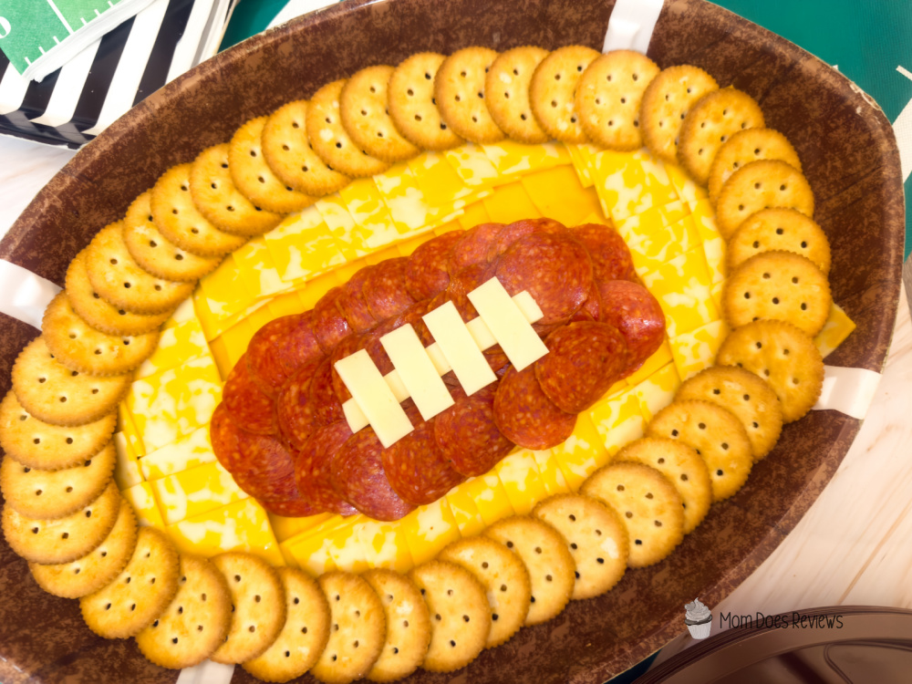 football charcuterie board