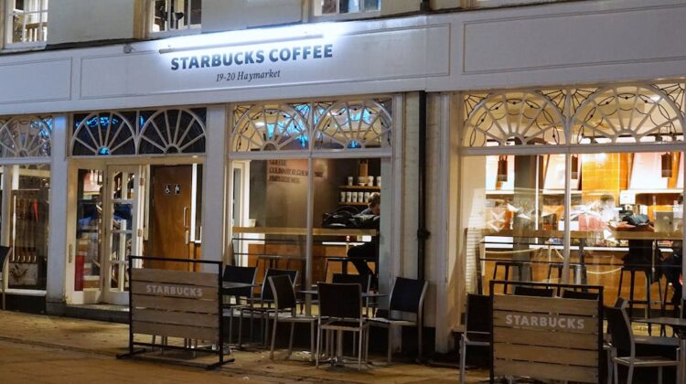 front of starbucks