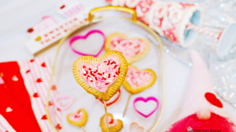 Valentine's pop-tart pops