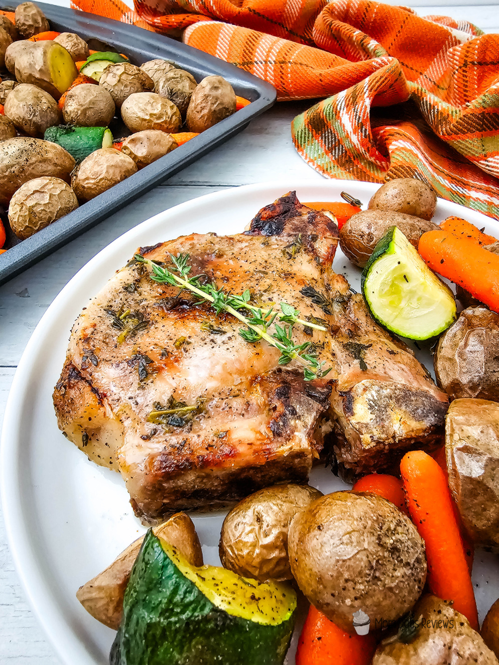 Sheet Pan Honey Glazed Pork Chops