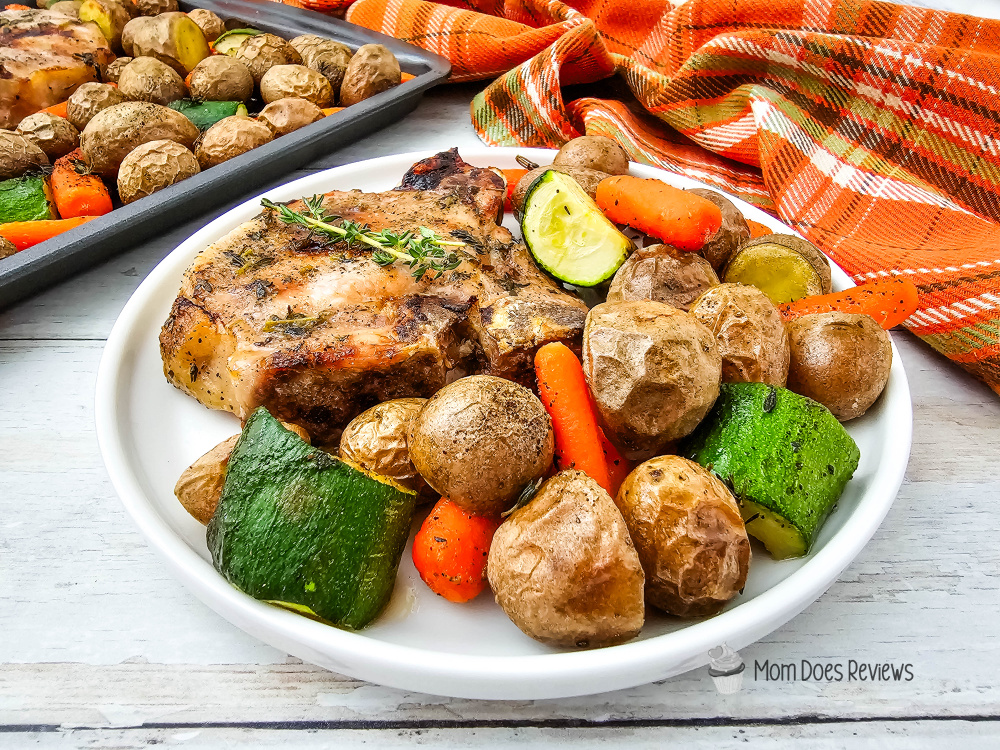 Sheet Pan Honey Glazed Pork Chops