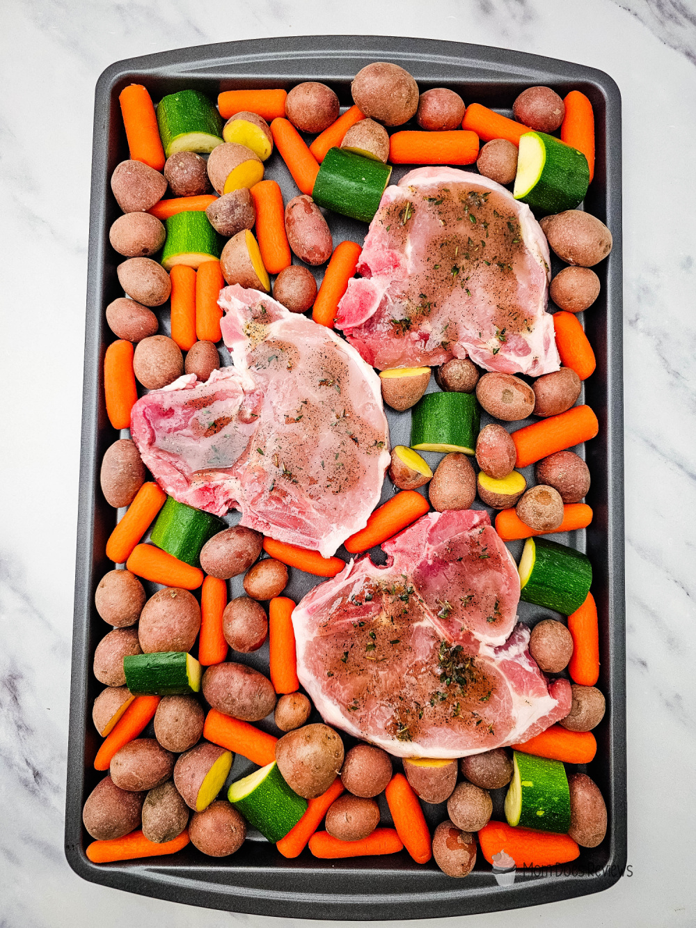 Sheet Pan Honey Glazed Pork Chops