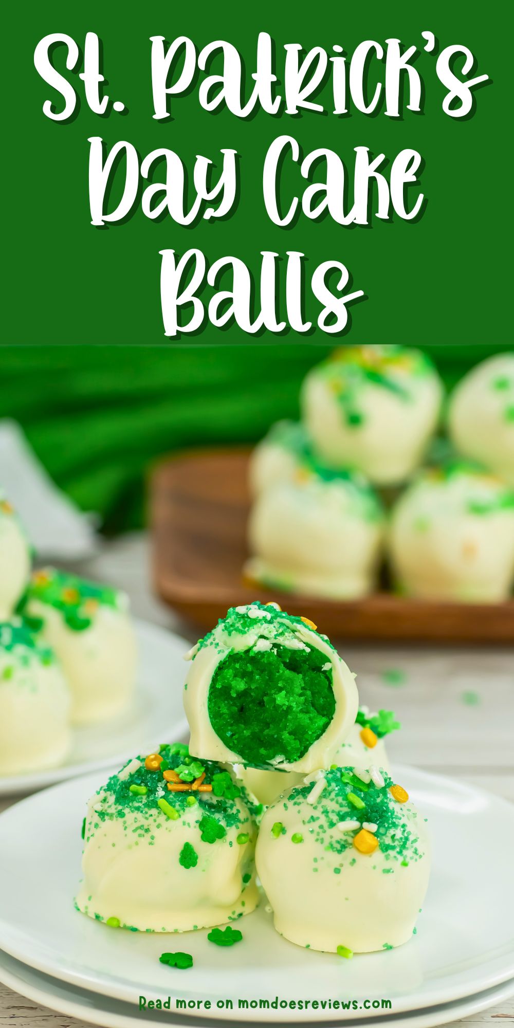 St Patrick's Day Cake Balls