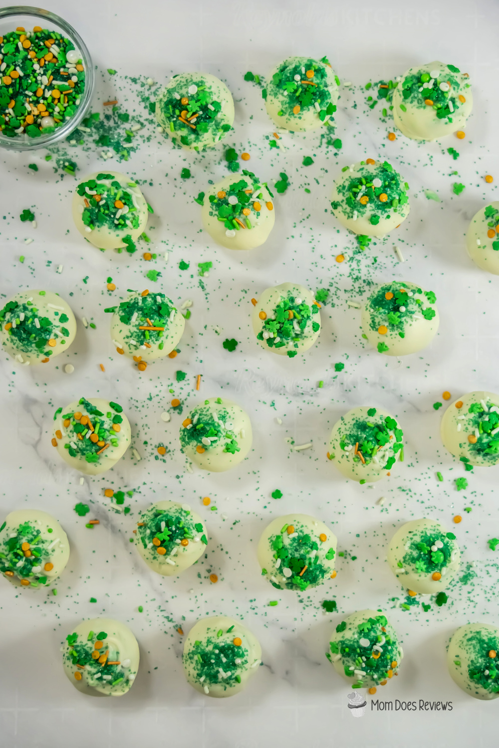 St Patrick's Day Cake Balls