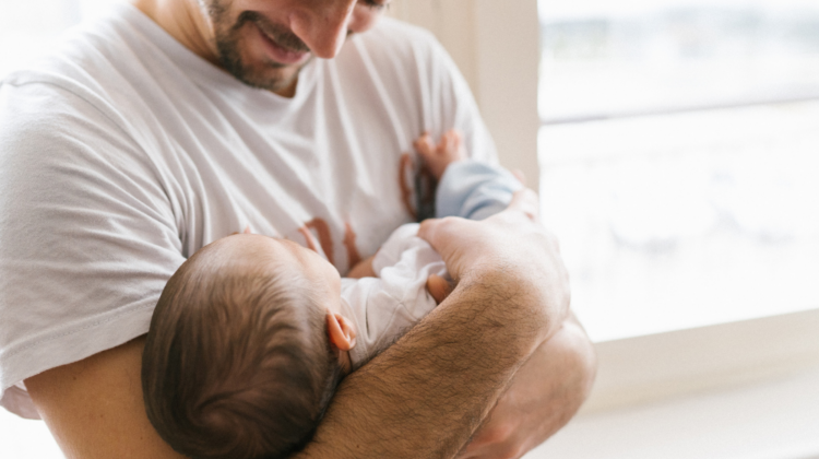 dad with baby