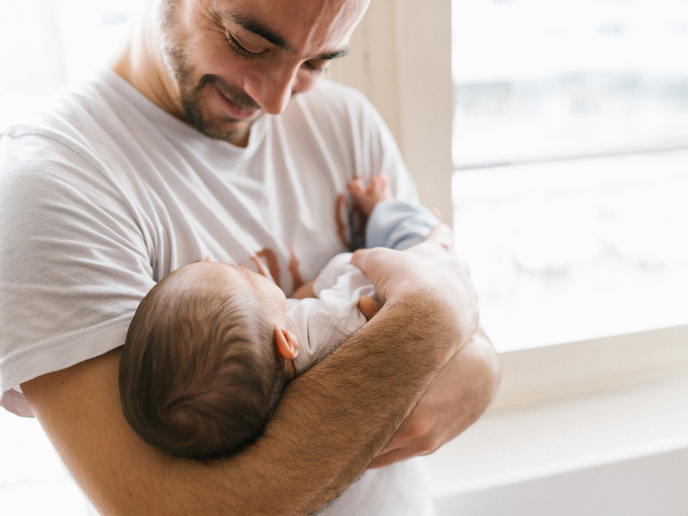 dad with baby