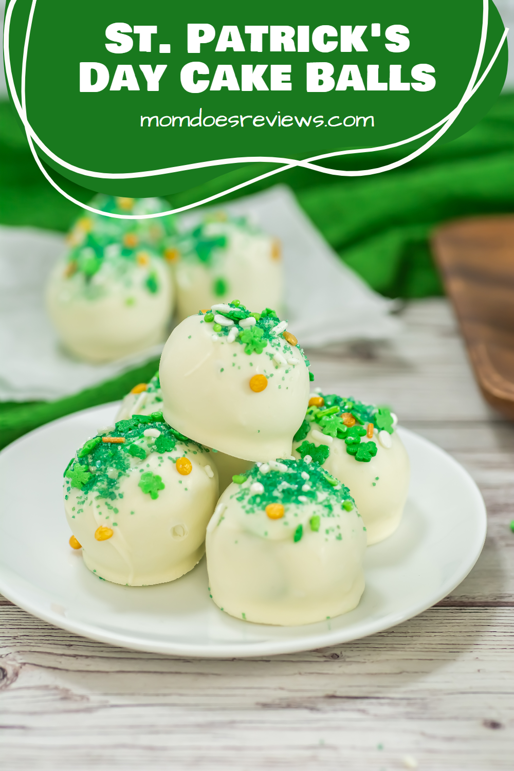 St Patrick's Day Cake Balls