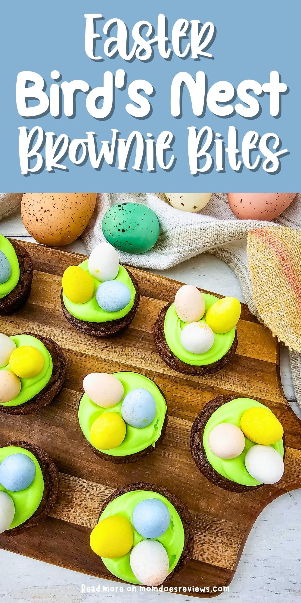 Easter Bird's Nest Brownie Bites