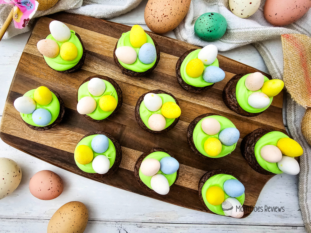 Easter Bird's Nest Brownie Bites