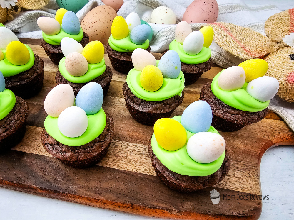 Easter Bird's Nest Brownie Bites