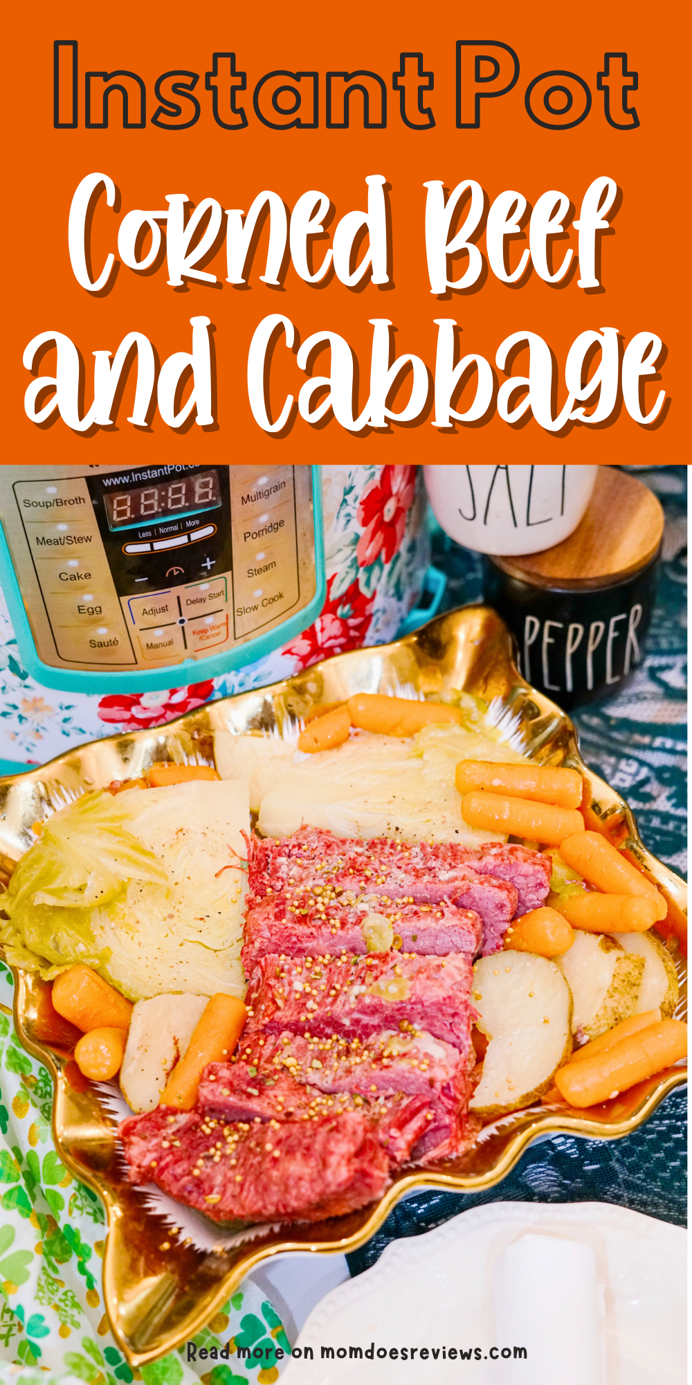 IP Corned Beef and Cabbage