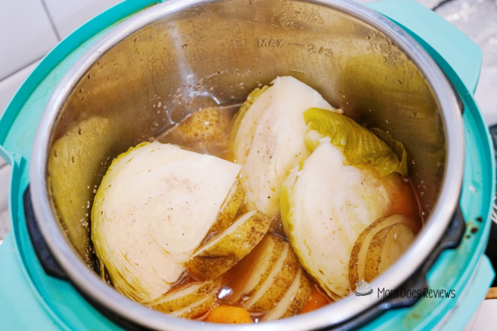 IP Corned Beef and Cabbage