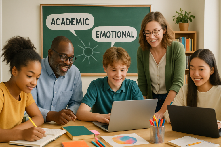 kids and teachers