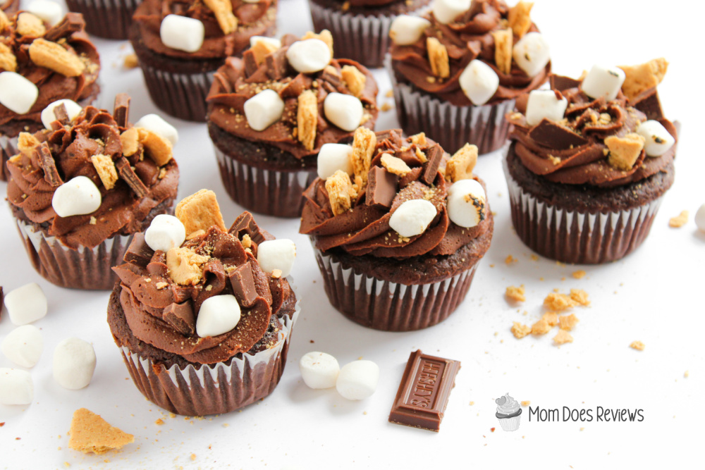Double Chocolate S'mores Cupcakes