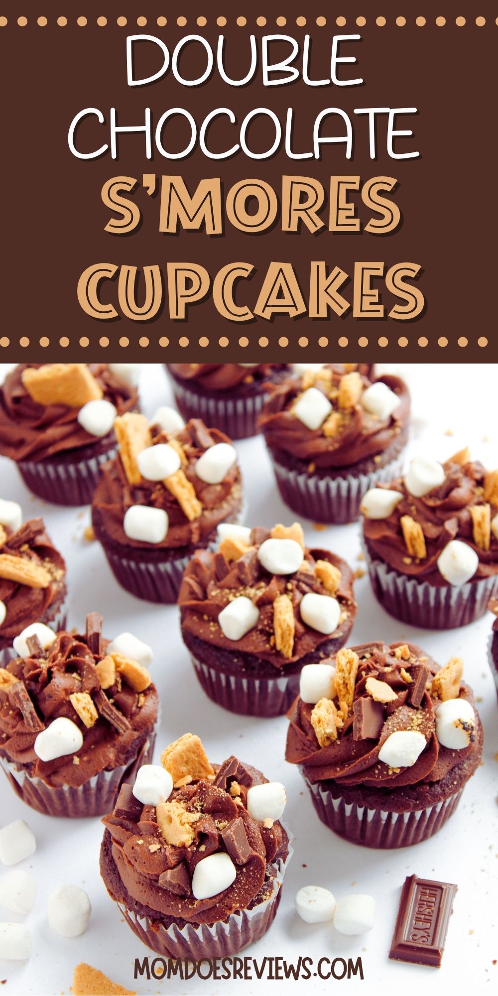 Double Chocolate S'mores Cupcakes