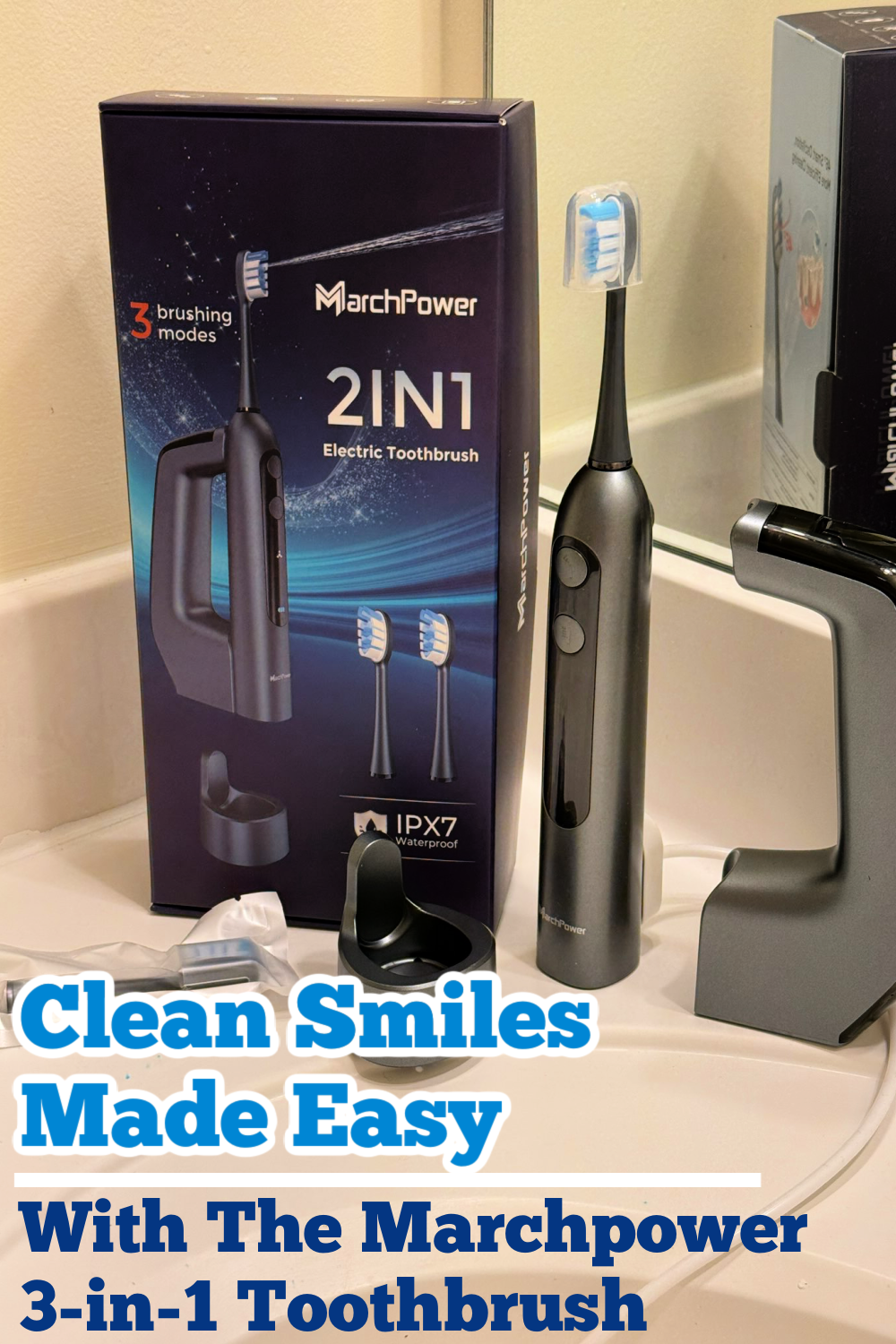 Marchpower 3 in 1 electric toothbrush pin
