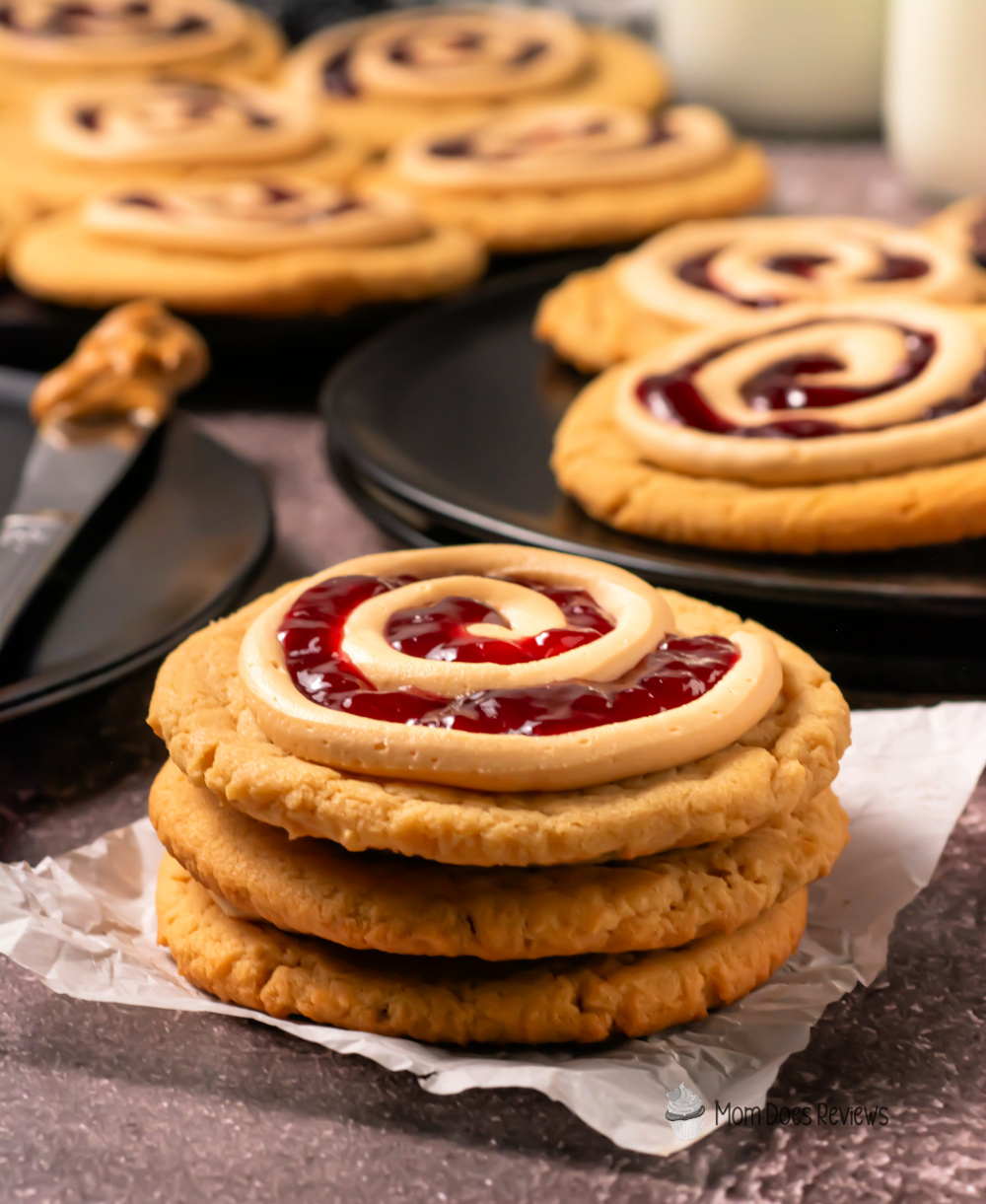Copycat Crumble PBJ cookies