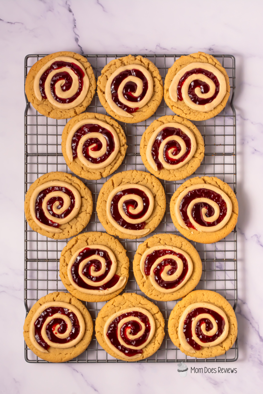 Copycat Crumble PBJ cookies