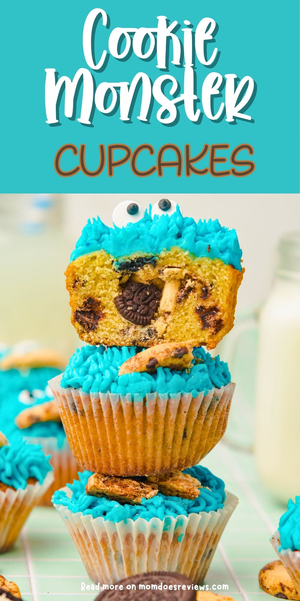 Cookie Monster Cupcakes
