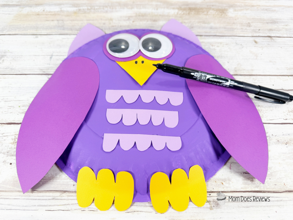 Paper Plate Owl Craft