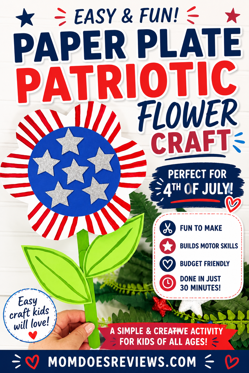 Patriotic Flower Craft
