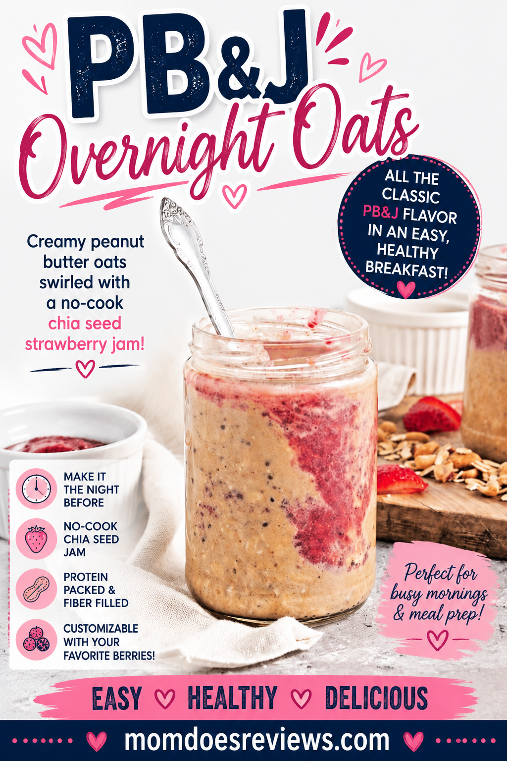 PB&J Overnight Oats