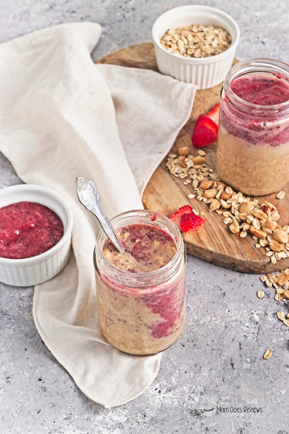 PB&J Overnight Oats