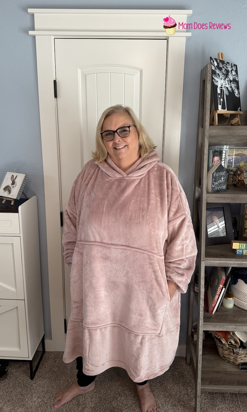 Heat Holders Mega Hoodie on a woman