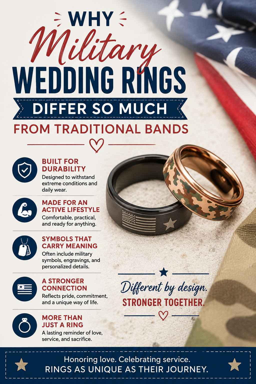 military wedding rings