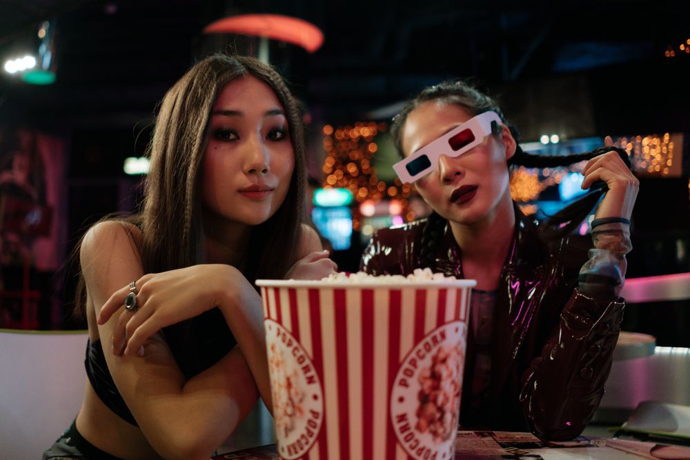 women out at the movies