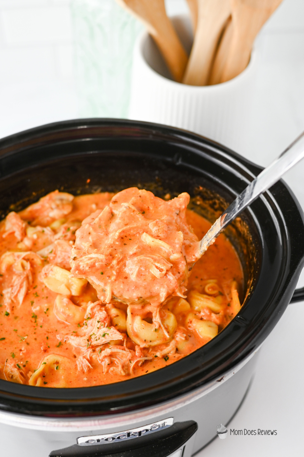 Crockpot Chicken Tortellini