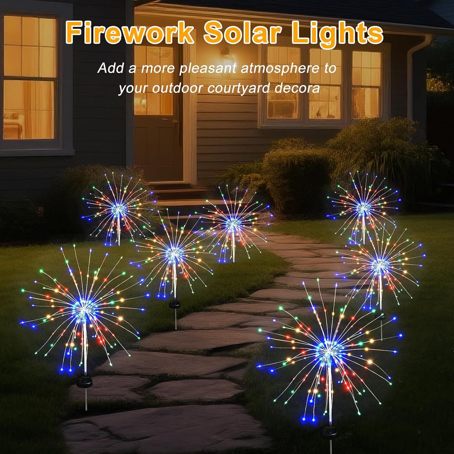 Fireworks solar lights
