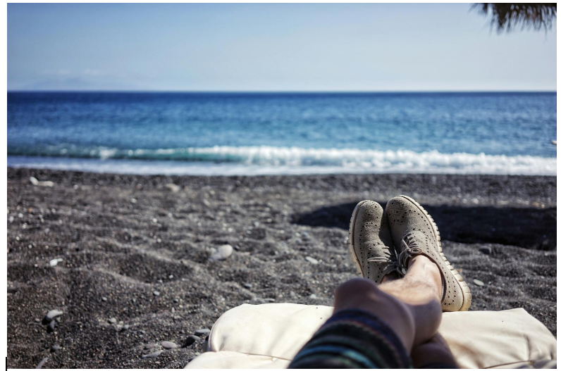 person relaxing