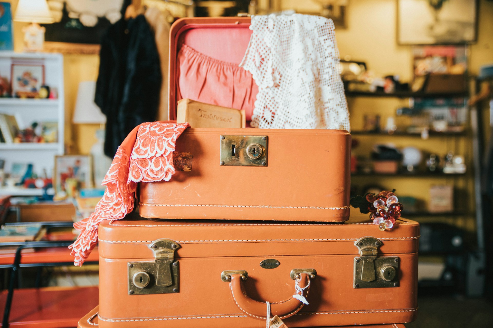 suitcases stacked up for longer vacation