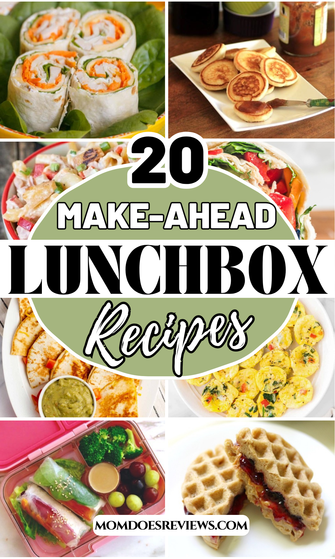20 Make Ahead Lunchbox recipes
