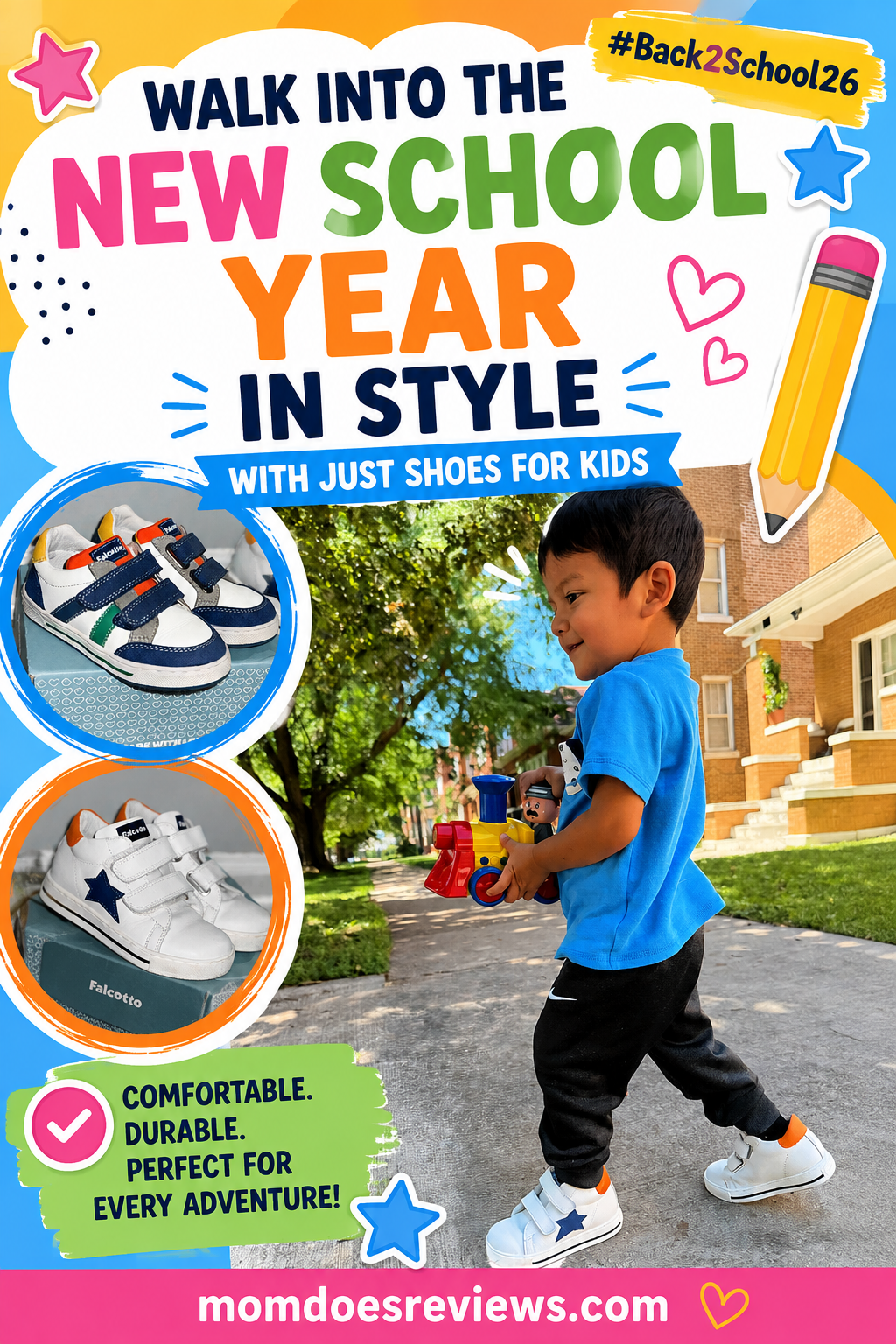 Just Shoes for Kids pin