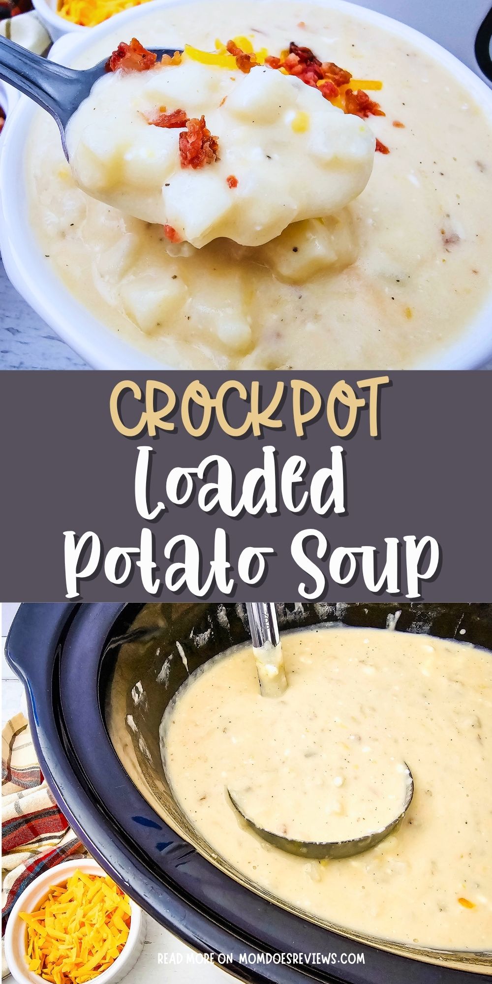 Crockpot loaded potato soup